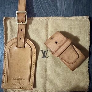 Louis Vuitton Luggage Tag and Poignet